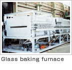 Glass baking furnace